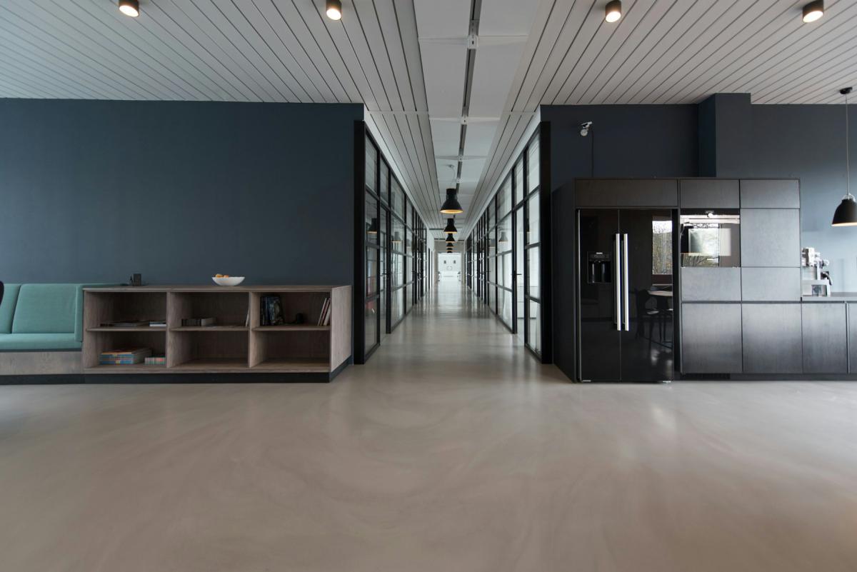 Commercial Interior — Office reception lobby with polished floors and minimal joinery Commercial Interior — Office reception lobby with polished floors and minimal joinery